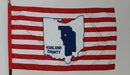 Ashland County Ohio flag - 3x5 feet - Flagladyusa