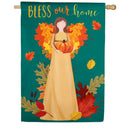 Autumn Angel Blessing Suede Banner - Flagladyusa