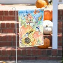 Autumn Greetings Suede Garden Flag - Flagladyusa