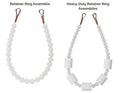Beaded Retainer Ring Assembly (For use w/ Internal or External Halyard Applications) - Flagladyusa