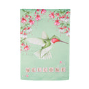 Beautiful Hummingbird Suede Garden Flag - Flagladyusa