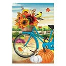 Bicycle Built for Fall Suede Garden Flag - Flagladyusa