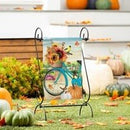 Bicycle Built for Fall Suede Garden Flag - Flagladyusa