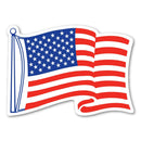 Big Wavy USA magnet - Flagladyusa