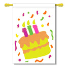 Birthday Cake Celebration Banner Flag 28 x 40 inch Special Occasions - Flagladyusa