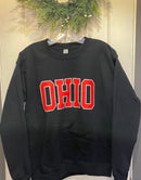 Black Ohio State Buckeyes "OHIO" Crewneck Sweatshirt - Flagladyusa