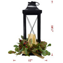 Black Winter Candle Lantern - Flagladyusa