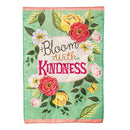 Bloom with Kindness Applique Garden Flag - Flagladyusa