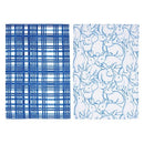 Blue Bunny & Plaid Towel Set/2 - Flagladyusa