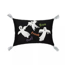 Boo Ghost Lumbar Pillow w/ Tassels - Flagladyusa