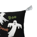 Boo Ghost Lumbar Pillow w/ Tassels - Flagladyusa