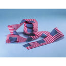 Bunting with Repeating Small U.S. Flag pattern Cotton Sheeting 4 in. x 21 ft. - Flagladyusa