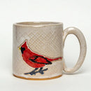 Cardinal Design Handmade, in Ohio, Ceramic White 10oz - Flagladyusa