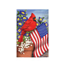 Cardinal Glory Suede Garden Flag - Flagladyusa
