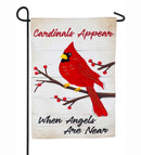Cardinals Appear When Angels Are Near Linen Flags - Flagladyusa