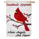 Cardinals Appear When Angels Are Near Linen Flags - Flagladyusa