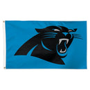 Carolina Panthers Blue background Flag - Deluxe 3' X 5' - Flagladyusa
