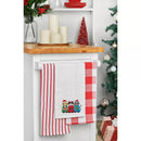 Cat Santa Hats Waffle Weave Kitchen Towel - Flagladyusa