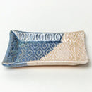 Ceramic Blue/White Trinket - Patterned Handmade in Ohio - Flagladyusa