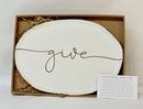 Ceramic Giving Plate - Flagladyusa