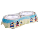 Certified International Hot Dogs Double Bamboo Pet Bowl/Dish - Flagladyusa