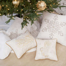 Champagne Snowflake Pillow - Flagladyusa