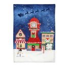 Christmas Eve Linen Garden Flag - Flagladyusa