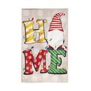 Christmas Home Gnome Burlap Flag - Flagladyusa