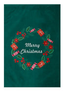 Christmas Wreath Garden Flag - Flagladyusa