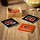 Cincinnati Bengals Ceramic Coaster Set w/ Wood Caddy - Flagladyusa