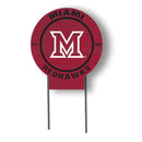 Circle Color Logo Lawn Sign Miami of Ohio Redhawks - Flagladyusa