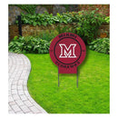 Circle Color Logo Lawn Sign Miami of Ohio Redhawks - Flagladyusa