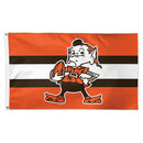 Cleveland Browns "Brownie" 3x5' Deluxe Flag W/ Stripe - Flagladyusa