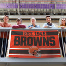 Cleveland Browns ESTABLISHED Flag - Deluxe 3' X 5' - Flagladyusa