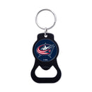 Columbus Blue Jackets Black Bottle Opener Key Ring - Flagladyusa