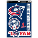 Columbus Blue Jackets Decals 11x17 inches - Flagladyusa