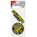 COLUMBUS CREW PERFECT CUT DECAL SET OF TWO 4"X4" - Flagladyusa
