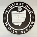 Columbus, Ohio Indoor/Outdoor Circle Sign - Flagladyusa