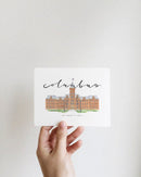 Columbus, Ohio Postcard (University Hall, Ohio State, OSU) - Flagladyusa
