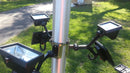 Commercial Series Solar Flagpole Lights - Flagladyusa