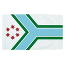 Cook County Illinois - 3x5ft Indoor Flag w/Sleeve - Flagladyusa