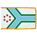 Cook County Illinois Flag - 3x5ft Indoor w/Fringe - Flagladyusa