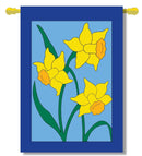 Daffodils Banner Flag 28 x 40 inch Flowers, Spring, Summer - Flagladyusa