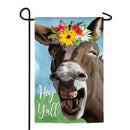Donkey Friend Garden Burlap Flag - Flagladyusa