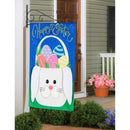 Easter Bunny Basket Burlap Banner - Flagladyusa