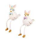 Easter Bunny Bird w/ Dangling Legs Table Decor (Asst/2) - Flagladyusa
