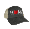 Embroidered Mesh Hat | Home - Red/White - Flagladyusa