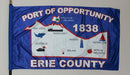 Erie County Ohio Flag - 3x5 Feet - Flagladyusa