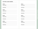 Eucalyptus Internet Address & Password Logbook - Flagladyusa