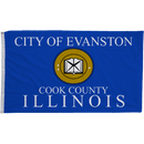 Evanston Illinois Flags - Flagladyusa